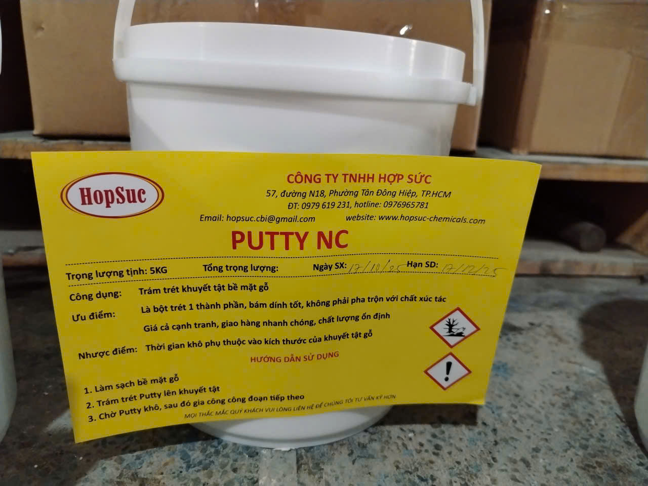 Bột 1 thành phần tiết kiệm cho tiến độ xưởng